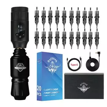 Беспроводная ручка для татуировки, короткая ручка для татуировки, набор ручек Rocket, блок питания Rocket, вышивка татуировок, линия резки, инструмент для создания тумана
