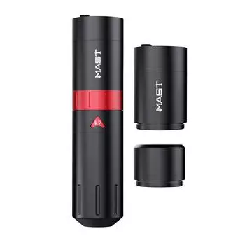 Беспроводная ручка для татуировки Mast Flip2 с регулируемым ходом 2,4–4,2 мм, 2 батареи, цифровой дисплей, мотор без сердечника для татуажа и бровей, подводка для глаз, губ