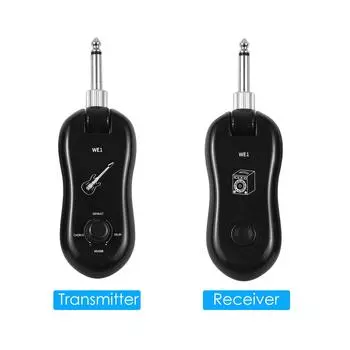 Беспроводная система цифровой гитары (Передатчик + Приемник) Поддержка функции внутренней записи OTG 50M