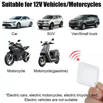 Беспроводная система защиты от ограбления M506, блокировка двигателя, RFID-иммобилайзер, противоугонное устройство для бензинового автомобиля, мотоцикла 12 В чёрный