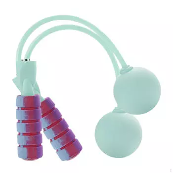 Беспроводная скакалка для фитнеса, упражнения, легко носить с собой, дети, взрослые, тренажер, утяжеленный скакалкой розовый