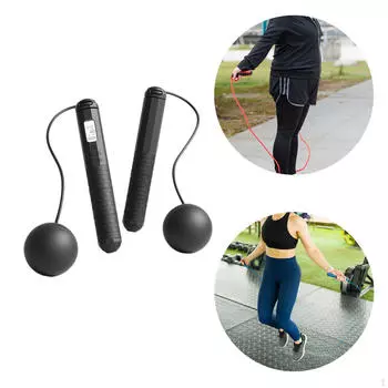 Беспроводная скакалка Прыжки ЖК-цифровой дисплей Большой экран Тайминг Подсчет Взвешивание для