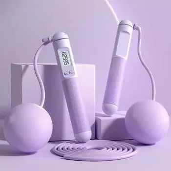 Беспроводная скакалка с мячом для фитнеса, силовые упражнения, специализированное регулируемое оборудование для подсчета силы тяжести, домашнее оборудование для тренировок в тренажерном зале