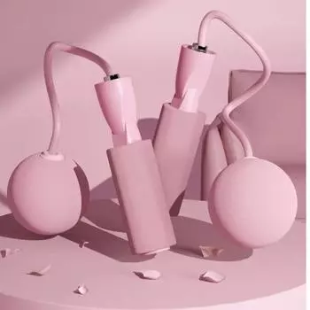 Беспроводная скакалка с тяжелыми мячами Спортивная фитнес-тренировка Бодибилдинг Упражнение Скоростная скакалка Оборудование для домашнего спортзала