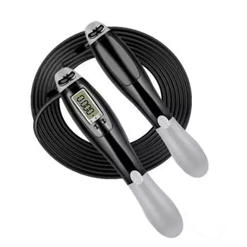Беспроводная скакалка Smart Jump Rope с ЖК-экраном, счетчиком скорости, фитнесом, упражнениями для бодибилдинга, электронным набором для прыжков A