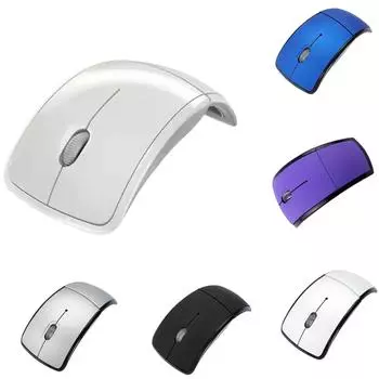 Беспроводная складная мышь Bluetooth 2.4G Мышь Стильная и тонкая мышь One Size чёрный