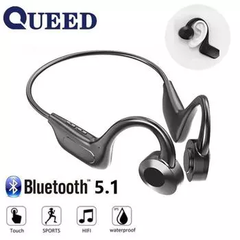 Беспроводная спортивная Bluetooth-гарнитура не проникает в уши и вызывает свисание уха по воздуху и костной проводимости