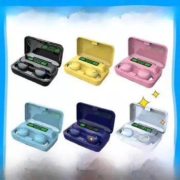 Беспроводная стереогарнитура Bluetooth F9 2023 года с ультрадолгим временем работы от аккумулятора f9-5c чёрный