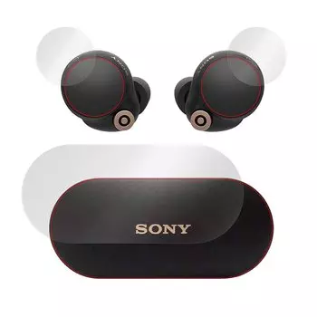 Беспроводная стереогарнитура Miyavix SONY с шумоподавлением, 2 шт., чехол и корпус, совместимые с изогнутыми поверхностями, защитная пленка TPU, защита от царапин и ударов