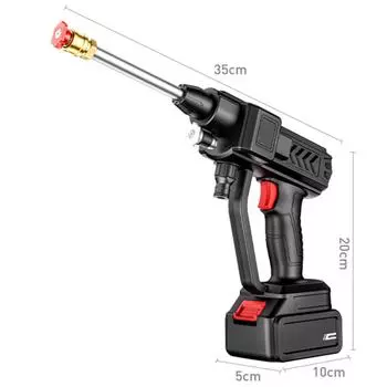 Беспроводная стиральная машина высокой мощности 60 бар, 300 Вт с аккумуляторной батареей для автомобильного забора EU plug чёрный