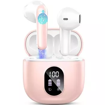 Беспроводная связь Bluetooth до 50 часов. Недавно выпущенные наушники ENC Noise Bluetooth Sound на японском языке. Инструкция по эксплуатации. В комплекте наушники, 5.3, время воспроизведения, 2024 г. розовый