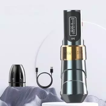 Беспроводная тату-машинка 4.0 Stroke 2000mAh Большая емкость литиевой батареи тату-ручка чёрный