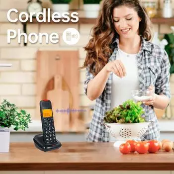 Беспроводная телефонная система Трубка с 3-строчным дисплеем Идентификатор вызывающего абонента Память на 50 номеров Громкая связь EU