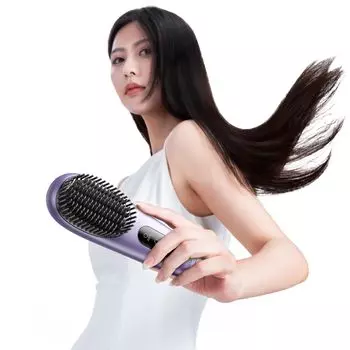 Беспроводная термощетка llano, последняя модель, 100 миллионов отрицательных 6400 мАч, большая емкость, мини-утюг, щетка MCH, быстрый нагрев, быстрая зарядка, портативный прямой