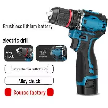 Беспроводная ударная дрель-шуруповерт 16,8 В из стали с литиевой батареей, двухскоростной гайковерт Bare machine