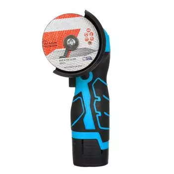 Беспроводная угловая шлифовальная машина, электрический шлифовальный инструмент, 7000 об/мин, мини-шлифовальная машина с аккумулятором 2 шт., 16,8 В, 2000 мАч EU Plug & 6 Blades светло-зеленый