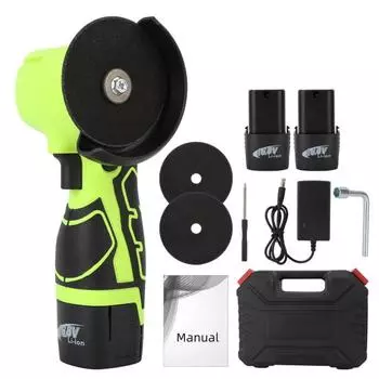 Беспроводная угловая шлифовальная машина, мини-бесщеточный двигатель из чистой меди 18 В, электрическая угловая шлифовальная машина, станок для резки полировки дерева для плитки, дерева UK Plug