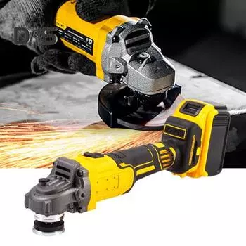 Беспроводная угловая шлифовальная машина с эргономичной ручкой, регулируемой скоростью вращения 9000 об/мин, мощным бесщеточным двигателем, электрическим шлифовальным инструментом Sets