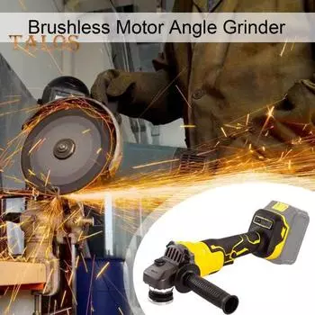 Беспроводная угловая шлифовальная машина с бесщеточным двигателем 9000 об/мин. Высокоскоростная бесшумная ручная угловая шлифовальная машина с питанием от аккумулятора A