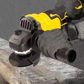 Беспроводная угловая шлифовальная машина Yousheng с бесщеточным двигателем, 9000 об/мин, высокоскоростная, с низким уровнем шума, работающая от аккумулятора, ручная угловая шлифовальная машина