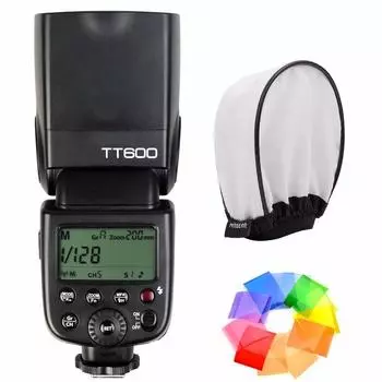 Беспроводная вспышка Godox TT600 Speedlite совместима с другими цифровыми камерами со стандартным горячим башмаком и встроенной передачей 2.4G, Canon,