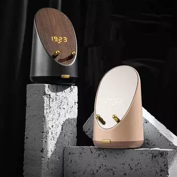 Беспроводная зарядка 15 Вт индукционный динамик Creative Black Technology Products Будильник сабвуфер громкость Bluetooth маленький динамик Speaker серый