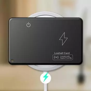 Беспроводная зарядка Кошелек Трекер Карта Совместимость с Bluetooth Работает с Apple Find My App Водонепроницаемый для багажной бирки Кошелька Паспорта фиолетовый