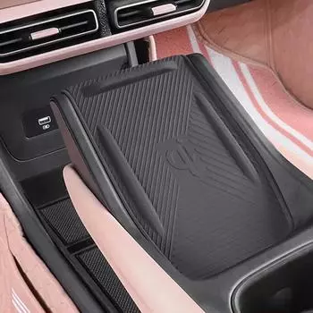 Беспроводная зарядка противоскользящая накладка для BYD Seagull моющаяся силиконовая защитная накладка на центральную консоль аксессуары для салона автомобиля чёрный