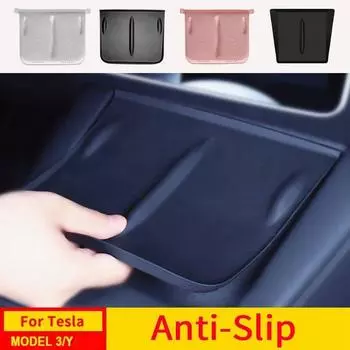 Беспроводная зарядная панель для Tesla Model 3 Y и Highland 2024 2023 2022 Аксессуары Органайзер для центральной консоли Коврики для зарядной станции
