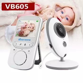Беспроводная ЖК-аудио-видео радионяня VB605 радио няня музыкальный домофон ИК 24-часовая портативная детская камера детская рация няня EU