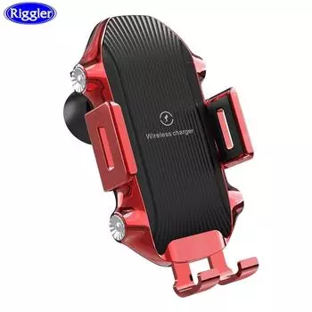 Беспроводное автомобильное быстрое зарядное устройство с сенсорным датчиком Qi Charge, автомобильное крепление для Huawei P40 P30pro Mate40 для Iphone 13 12 12pro 11 Xr Xs Air vent style чёрный