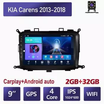Беспроводное автомобильное стерео радио Carplay для KIA Carens 2013-2018 Android мультимедийный видеоплеер GPS-навигация WIFI 2 + 32 ГБ 1+16GB