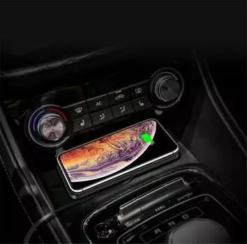 Беспроводное автомобильное зарядное устройство для телефона 15 Вт, площадка для быстрой зарядки для iPhone, Samsung, универсальное