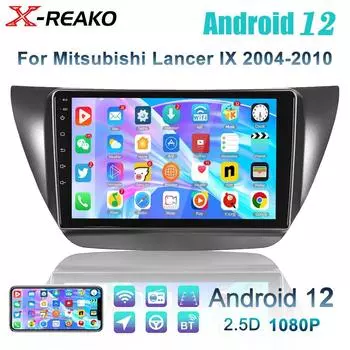 Беспроводное CarPlay Android Авто Радио для Mitsubishi Lancer 9 CS 2004-2010 1GB+32GB carplay