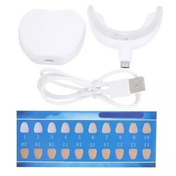 Беспроводное отбеливание зубов холодным светом, электрическое отбеливание зубов, чистящий свет, поднос для рта