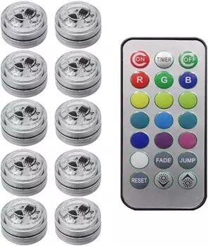 Беспроводное светодиодное соединение LED Автомобильный интерьерный экологический свет Дистанционное управление Украшение Крыша автомобиля Ноги Атмосфера Светильник Rolor Battery