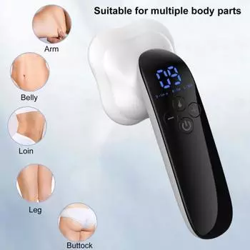 Беспроводное устройство для похудения, ручной массажер для тела, для живота, талии, ног, ягодиц, 3 режима, перезаряжаемый массажер, подарок для женщин и мужчин белый
