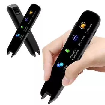 Беспроводное устройство перевода. Интеллектуальное сканирующее перо с двойным микрофоном. Шумоподавление. Быстрый запрос. Перезаряжаемый языковой переводчик. A