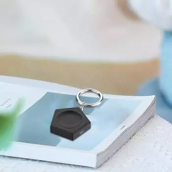 Беспроводное зарядное устройство для Samsung Galaxy Watch 6 Classic Беспроводная зарядная док-станция Брелок для Galaxy Watch Active 1/2 Аксессуары для часов белый