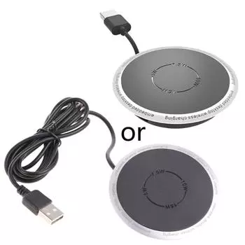 Беспроводное зарядное устройство QC3.0 Адаптер Быстрое Настольное Встроенное Беспроводное Зарядное Устройство для 11 для