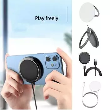 Беспроводное зарядное устройство с вертикальным магнитным кронштейном 15 Вт Беспроводная магнитная быстрая зарядка One Size