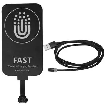 Беспроводное зарядное устройство типа C, универсальный сверхтонкий приемник для беспроводной зарядки с магнитным креплением 5W