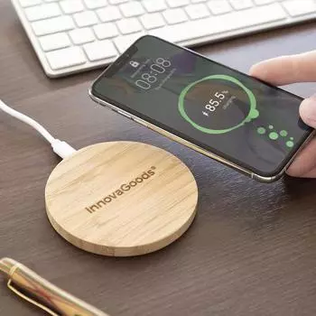Беспроводное зарядное устройство Wirber InnovaGoods Bamboo (Восстановленный А)