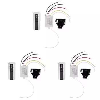 Беспроводной 220 В пульт дистанционного управления лампой, приемник, передатчик (2 реле)