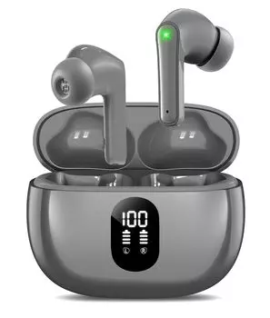 беспроводной 48 часов воспроизведения глубокий светодиод IPX7 мгновенный Bluetooth быстрый Bluetooth совместимый с конференц-наушниками, bluetooth, наушники, время, бас,