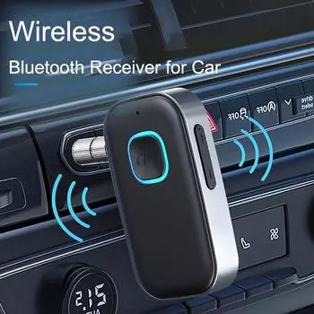 Беспроводной 5.3 Bluetooth-приемник для автомобиля Беспроводной AUX Bluetooth-адаптер для автомобиля