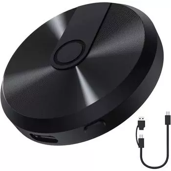 Беспроводной адаптер CarPlay 2023 CarPlay Dongle преобразует проводное соединение в беспроводное 5,8G WiFi Bluetooth 5,0 Стабильное соединение без перебоев чёрный