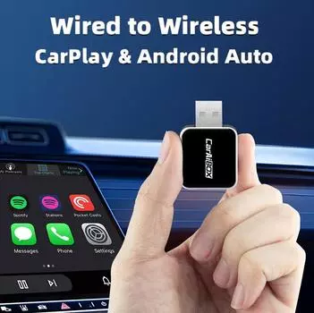 Беспроводной адаптер CarPlay 2 в 1 для Apple iPhone Android, проводной для беспроводного Carplay AI Box, подключение USB Type C, автомобильный донгл