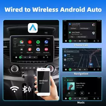 Беспроводной адаптер Carplay 2 в 1 для Apple iOS и Android Auto Smart Box Plug and Play для Volkswagen Toyota Peugeot Volvo Kia