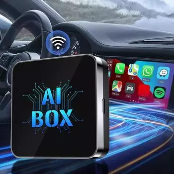 Беспроводной адаптер CarPlay Android Auto 2 в 1 CarPlay AI Box для Android 13 Mirror Link для проводных автомобилей CarPlay Android Auto